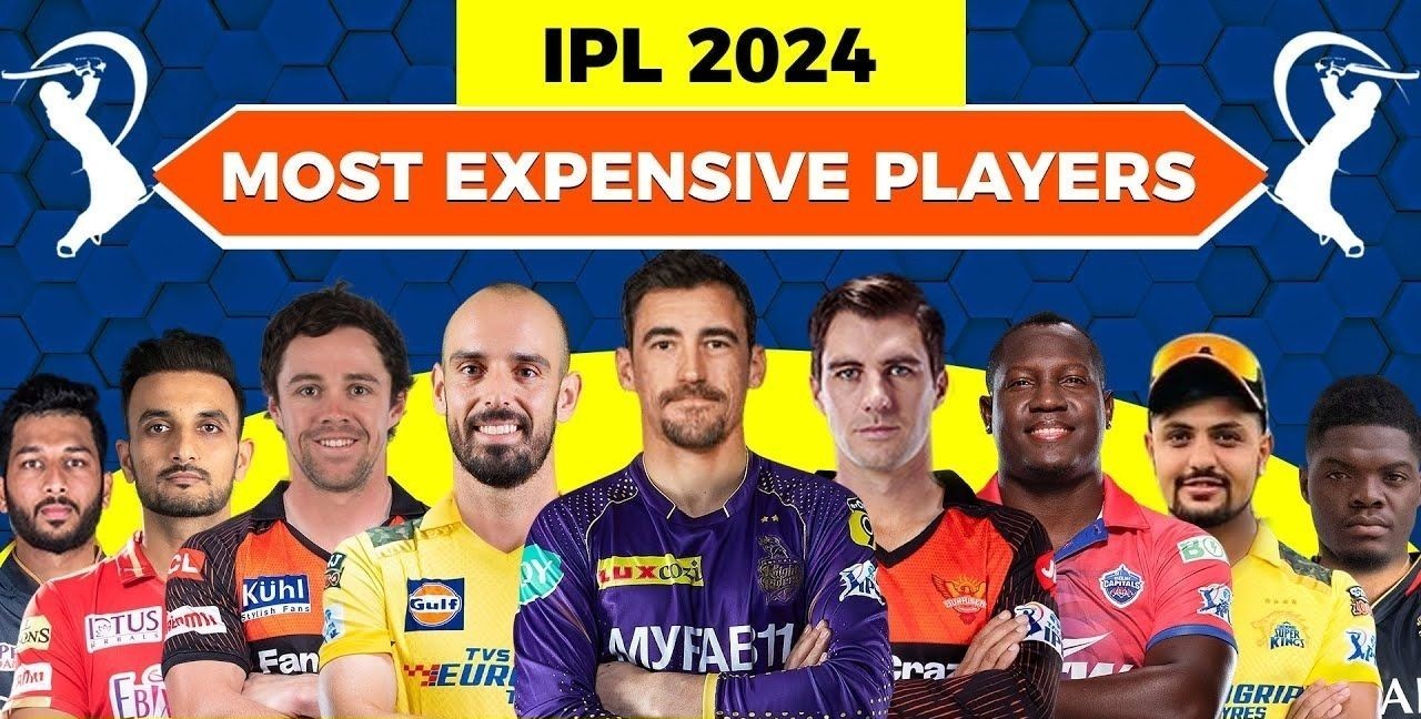 TATA IPL 2024 TOP 10 MOST EXPENSIVE PLAYER