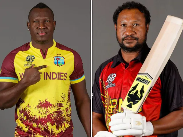 T20 World Cup Match 2- West Indies Vs Papua New Guinea