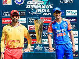 India beat Zimbabwe by 23 runs in Harare Cup 2024 ( India Leads 2-1 )