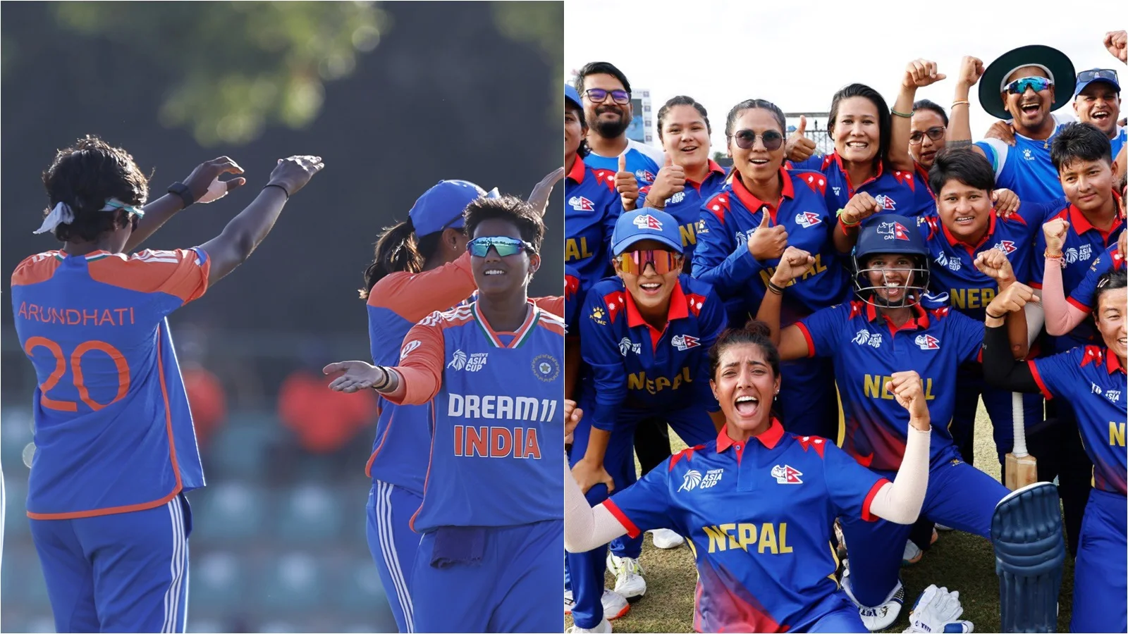 India Women Defeated Nepal Women and Goes to Semi-Final in Women Asia Cup